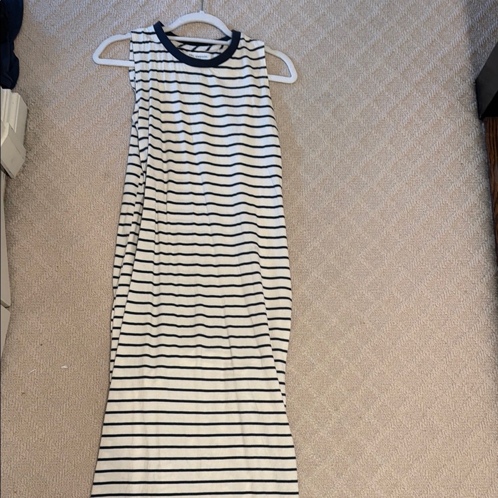 Striped Sleeveless Maxi Dress